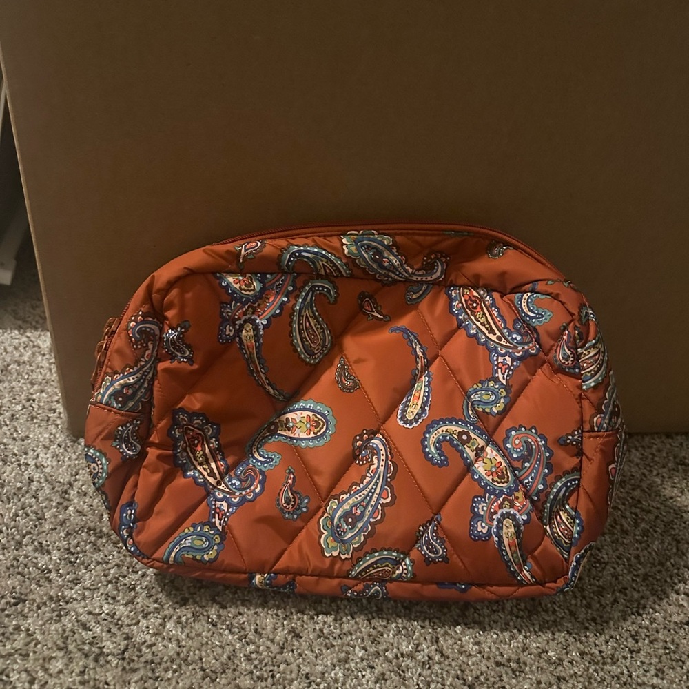 Vera Bradley Paisley Quilted Cosmetic Bag